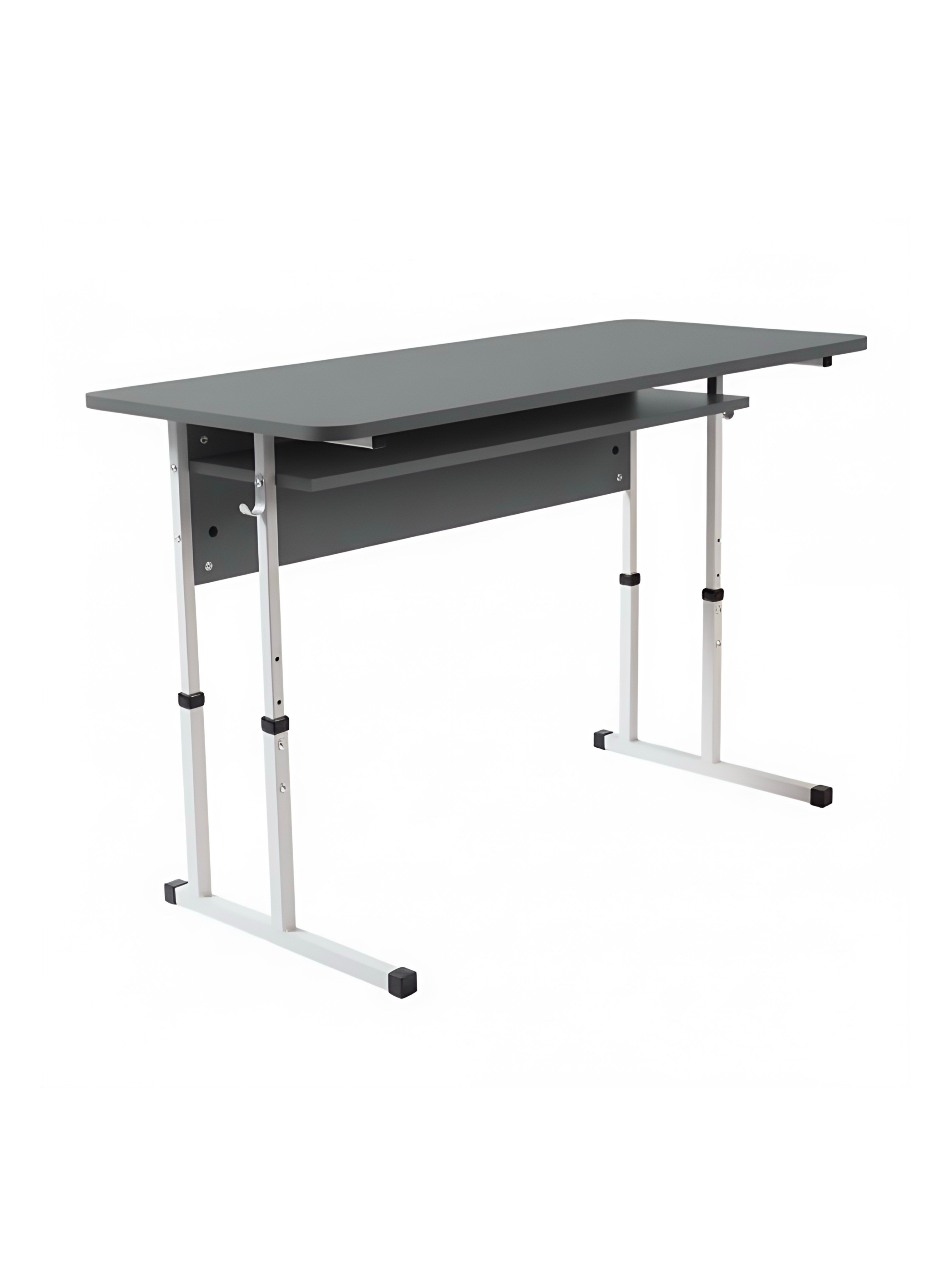 Стіл з полицею, 2-місний, регулюється для ростових груп №4-6, 1200х500х640-760 мм, АНШАР ГРУП (90157)